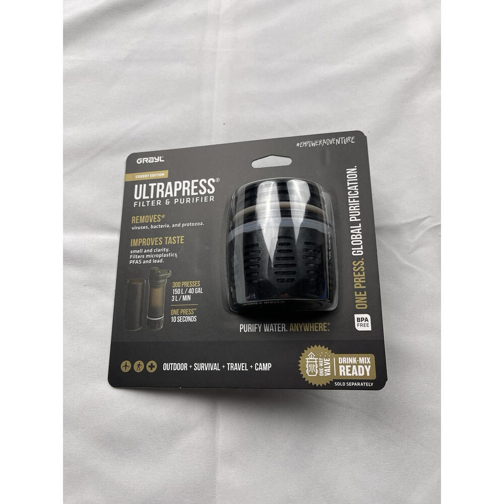 Grayl ULTRAPRESS Filter & Purifier Replacement Cartridge SEALED Covert Edition